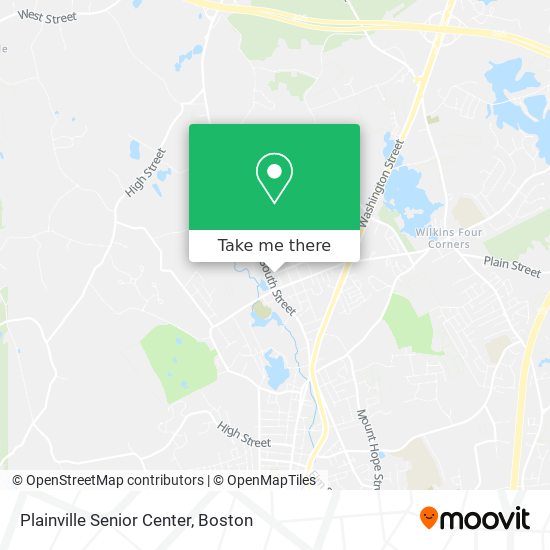 Plainville Senior Center map