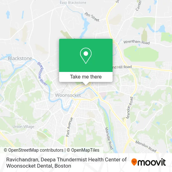 Ravichandran, Deepa Thundermist Health Center of Woonsocket Dental map