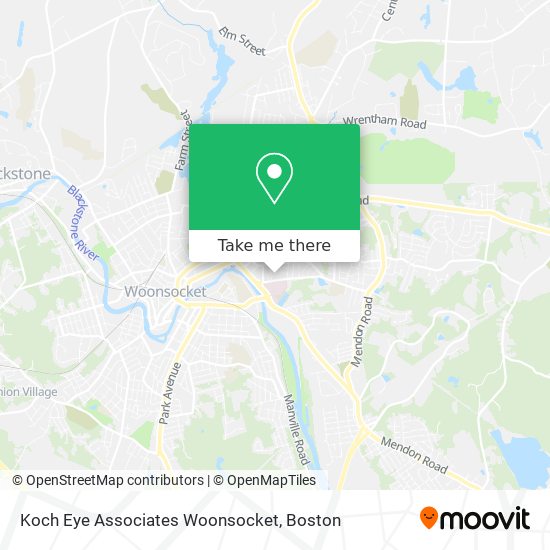 Mapa de Koch Eye Associates Woonsocket