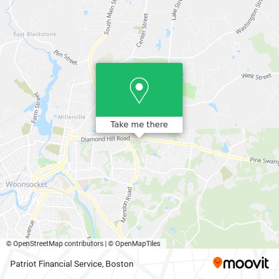 Patriot Financial Service map