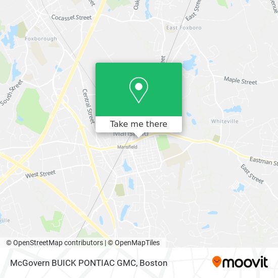 McGovern BUICK PONTIAC GMC map