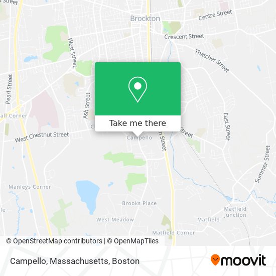 Mapa de Campello, Massachusetts