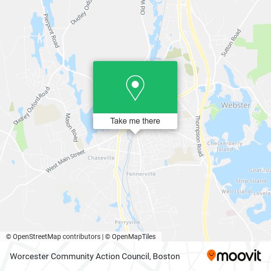 Worcester Community Action Council map