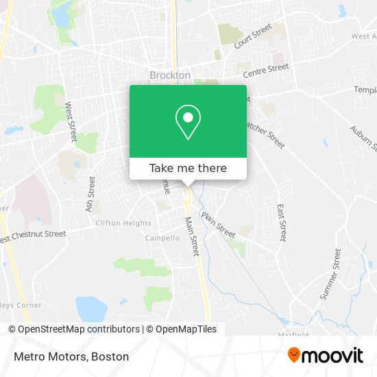 Metro Motors map