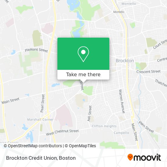 Brockton Credit Union map