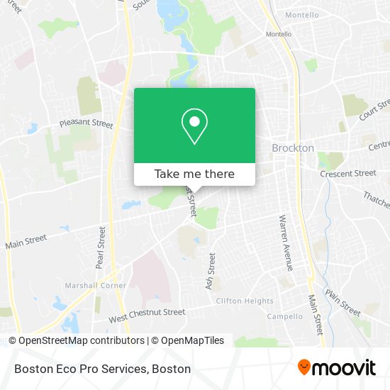 Mapa de Boston Eco Pro Services