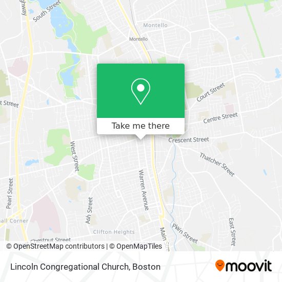 Lincoln Congregational Church map