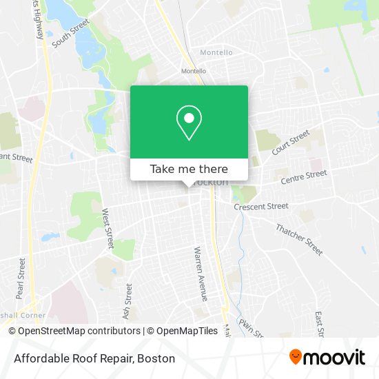 Affordable Roof Repair map