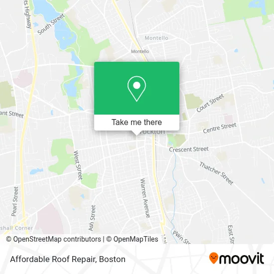 Affordable Roof Repair map