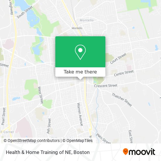 Mapa de Health & Home Training of NE