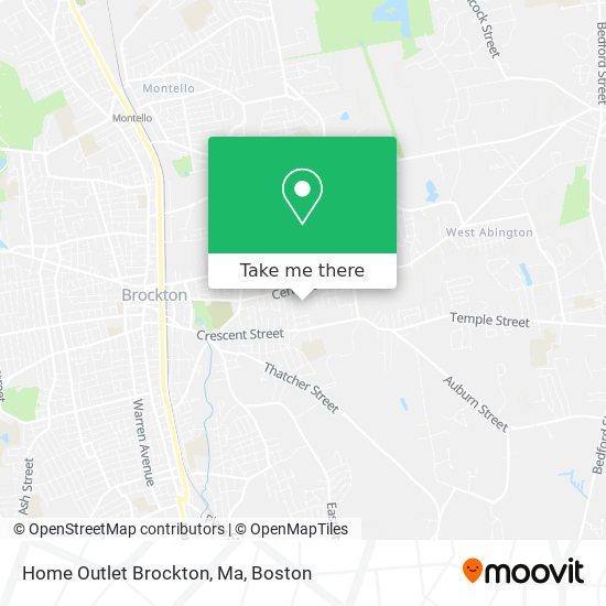 Mapa de Home Outlet Brockton, Ma