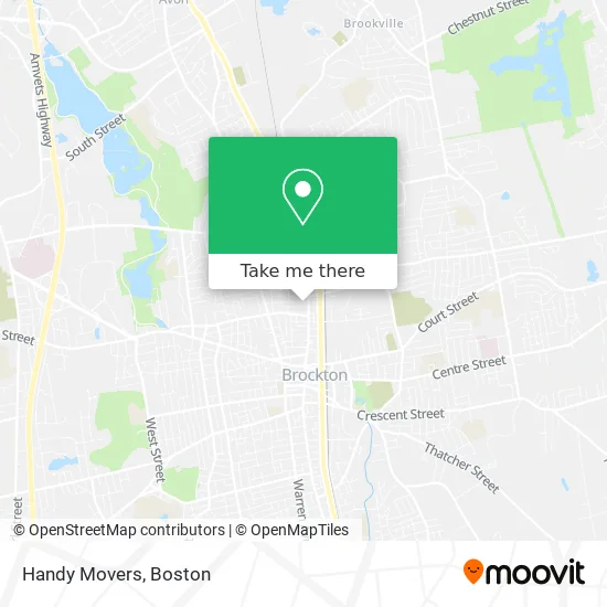 Handy Movers map