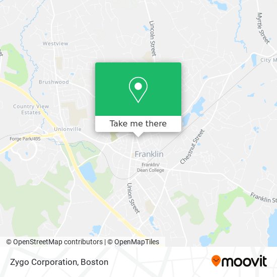 Mapa de Zygo Corporation