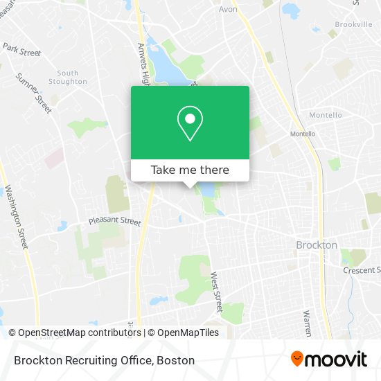 Brockton Recruiting Office map