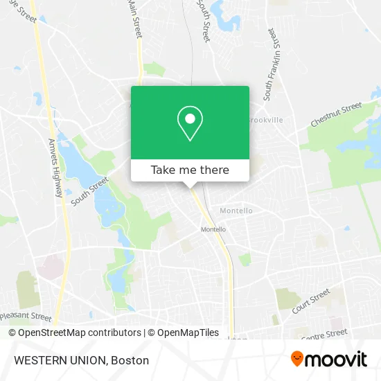WESTERN UNION map