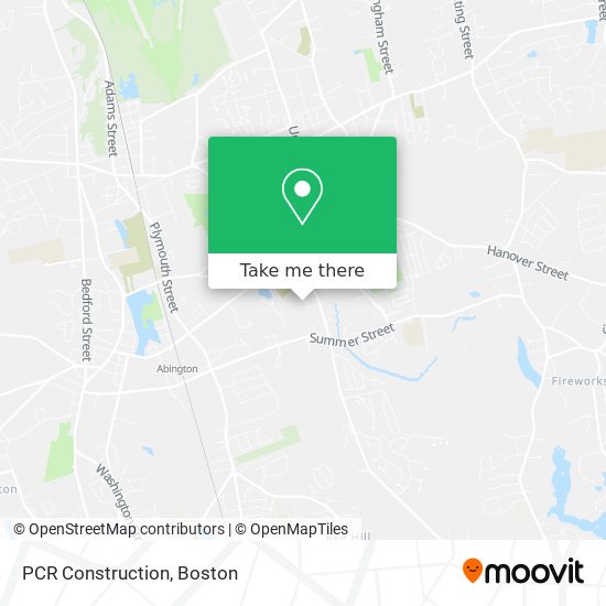 PCR Construction map