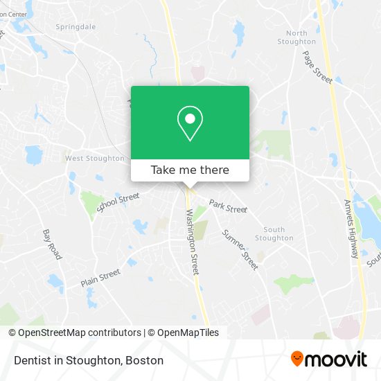 Dentist in Stoughton map