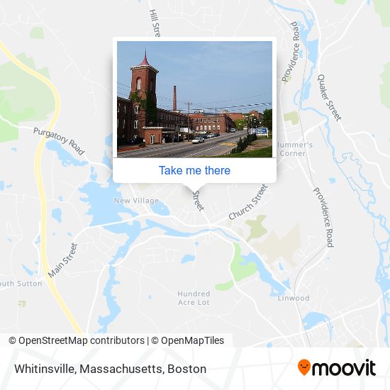 Mapa de Whitinsville, Massachusetts