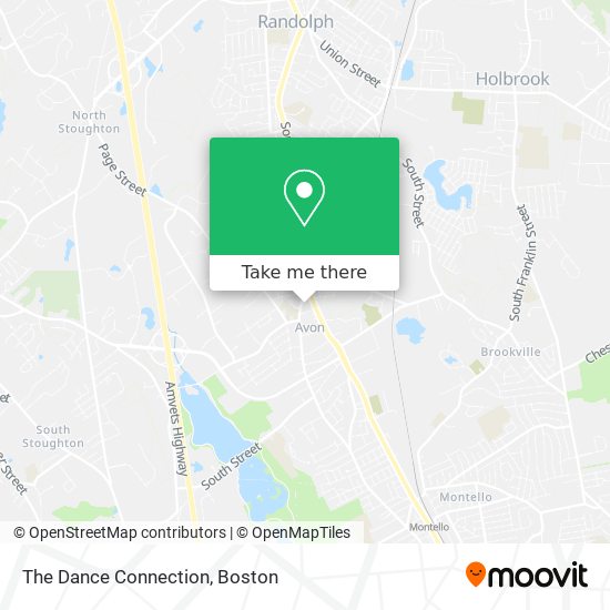 The Dance Connection map