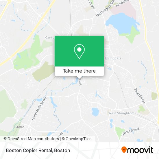 Mapa de Boston Copier Rental