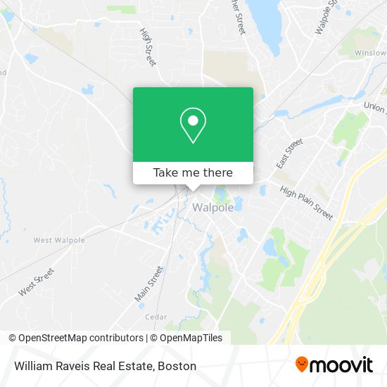 William Raveis Real Estate map