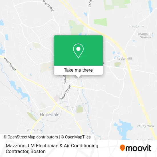 Mazzone J M Electrician & Air Conditioning Contractor map