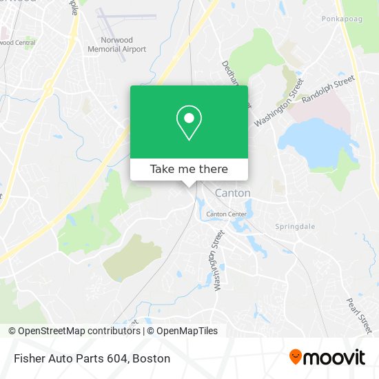 Mapa de Fisher Auto Parts 604