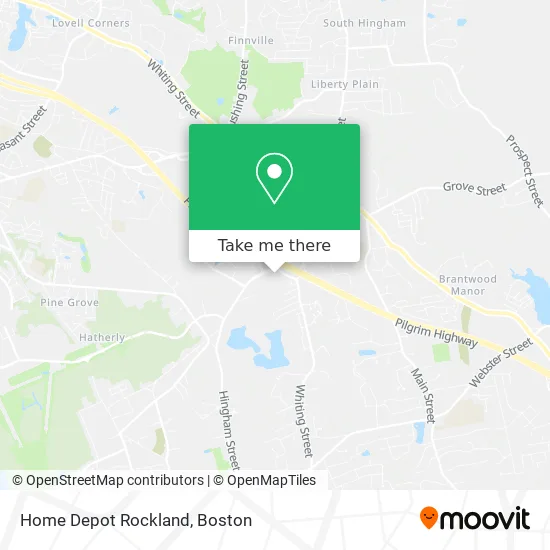 Home Depot Rockland map