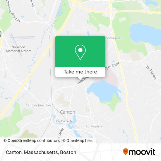 Canton, Massachusetts map