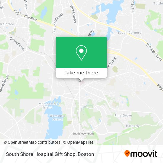 South Shore Hospital Gift Shop map