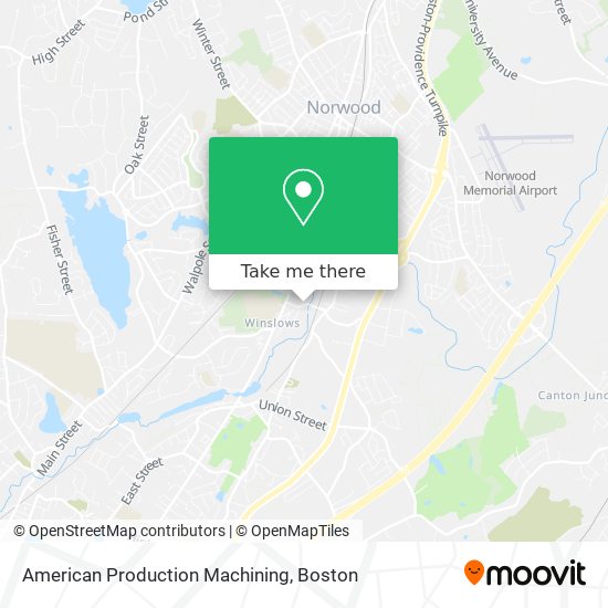 American Production Machining map