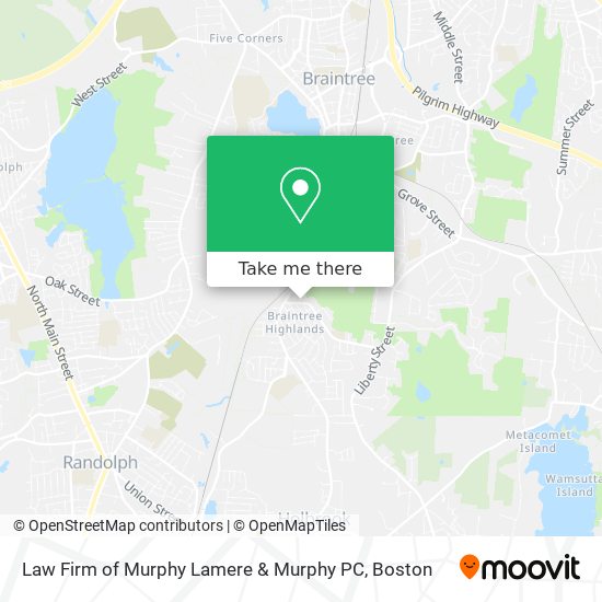 Mapa de Law Firm of Murphy Lamere & Murphy PC