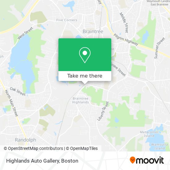 Highlands Auto Gallery map