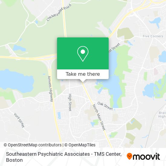 Mapa de Southeastern Psychiatric Associates - TMS Center