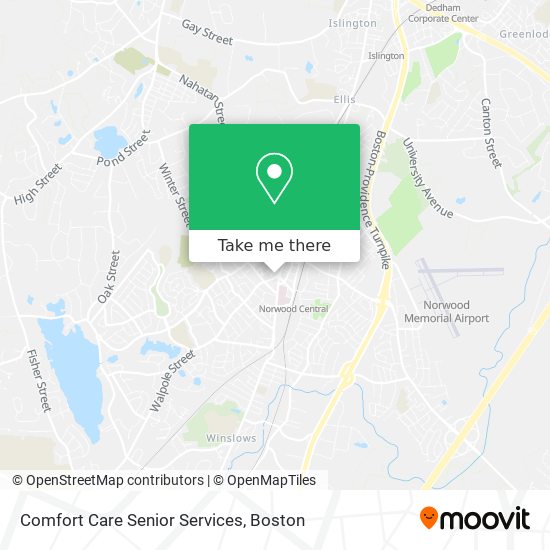 Mapa de Comfort Care Senior Services