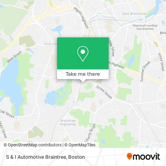 S & I Automotive Braintree map