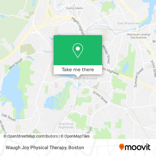 Waugh Joy Physical Therapy map