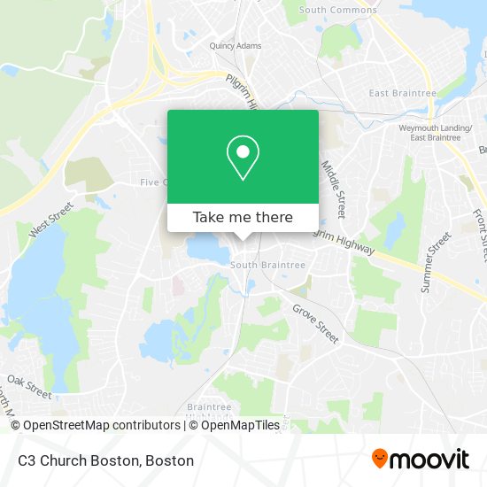 C3 Church Boston map