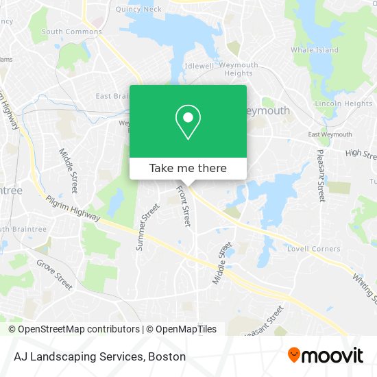 AJ Landscaping Services map