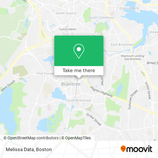 Melissa Data map