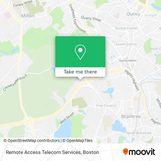 Remote Access Telecom Services map