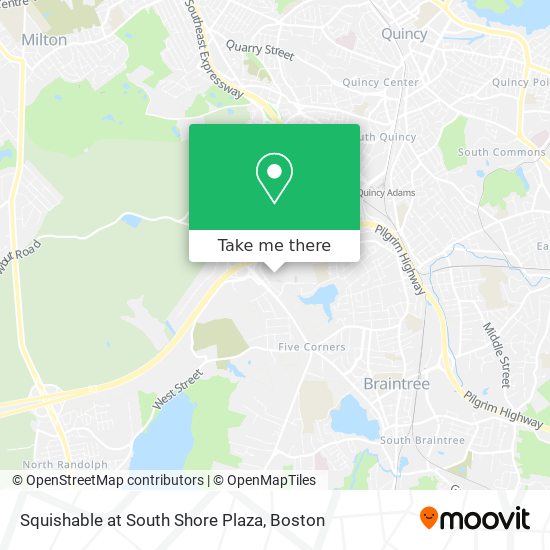 Squishable at South Shore Plaza map