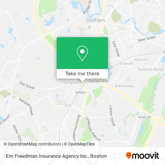 Mapa de Em Freedman Insurance Agency Inc.