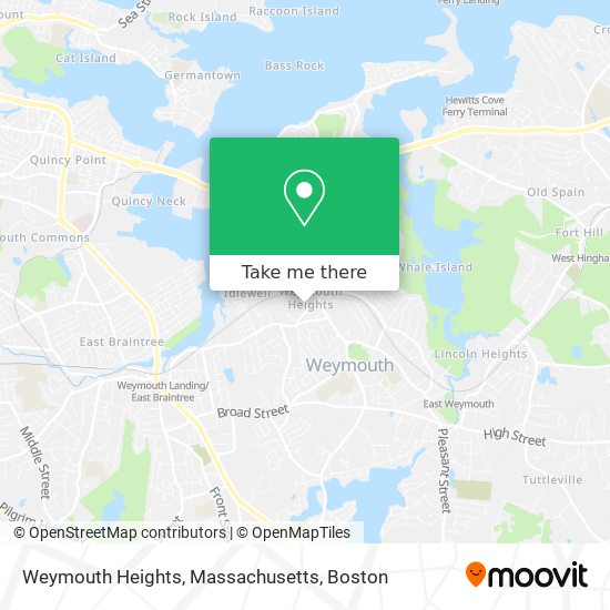 Weymouth Heights, Massachusetts map