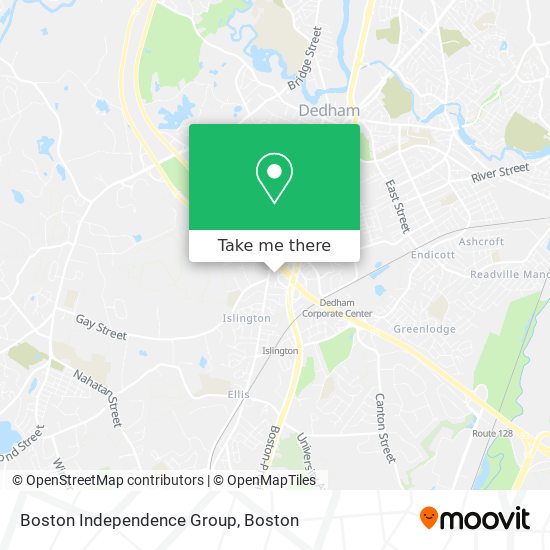 Boston Independence Group map