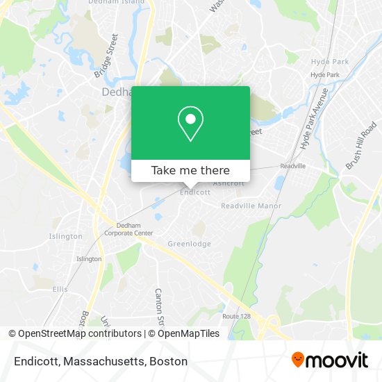 Mapa de Endicott, Massachusetts