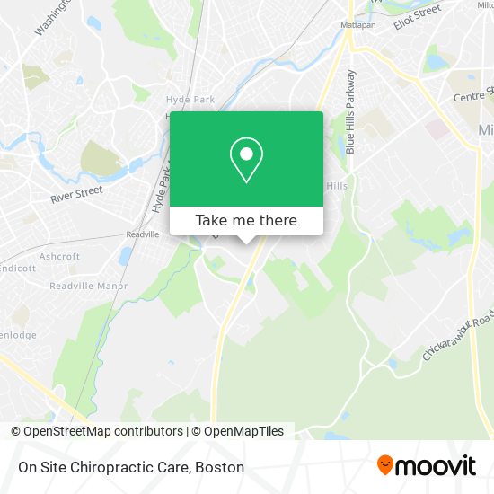 On Site Chiropractic Care map