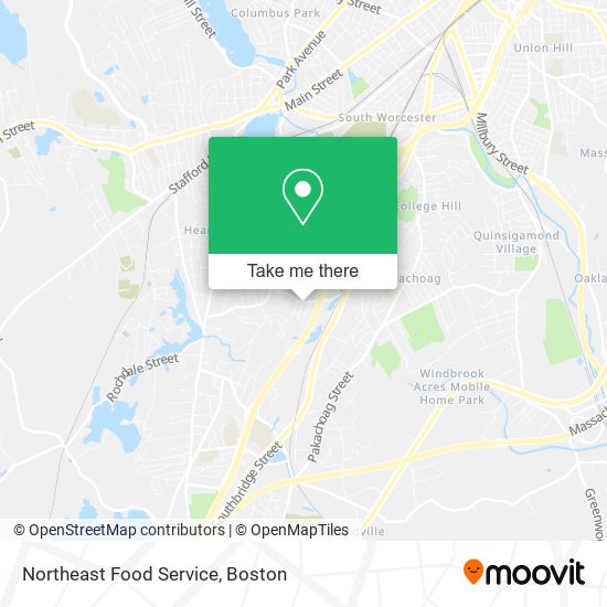 Northeast Food Service map