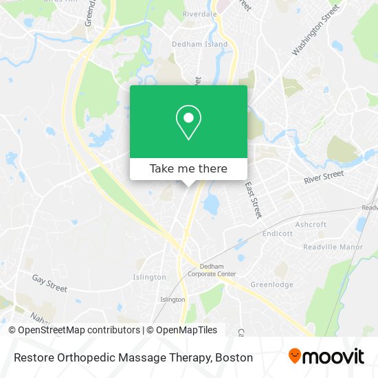 Restore Orthopedic Massage Therapy map