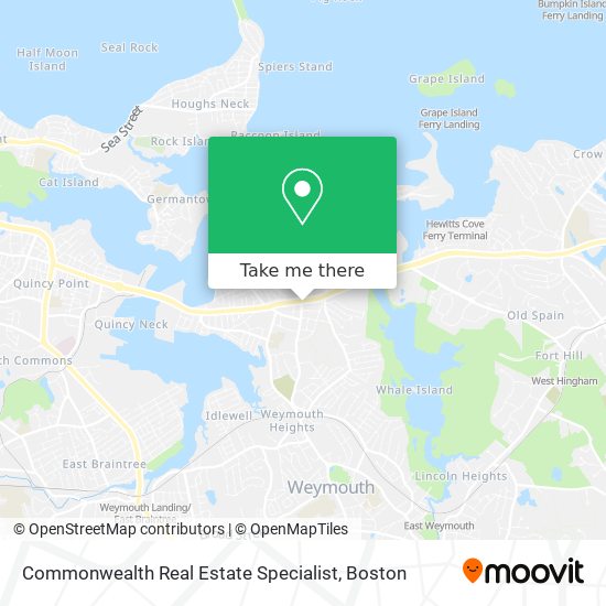 Mapa de Commonwealth Real Estate Specialist